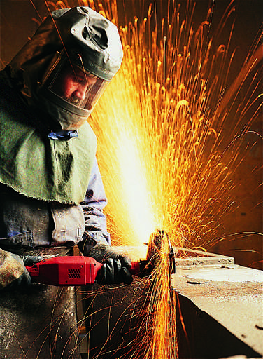 CP3249-GABSUD Пневмошлифмашина прямая радиальная 4500 об/мин, 2400 Вт, круг 200x25x15,9 мм, 6,3 кг