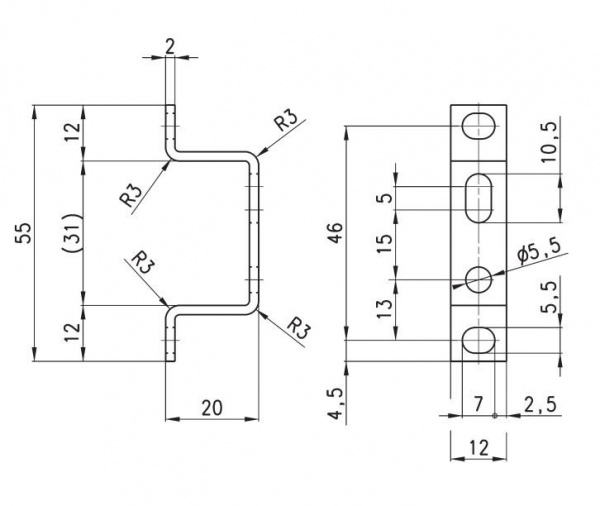 Монтажный кронштейн MC104-ST