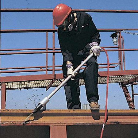 B20L-1 Пневмомолоток обрубочный удлиненный 2200 ударов/мин, 9,5 Дж, 9,4 кг, шестигр. хв.