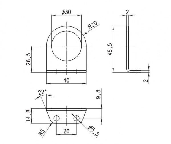 Монтажный кронштейн C114-ST/1